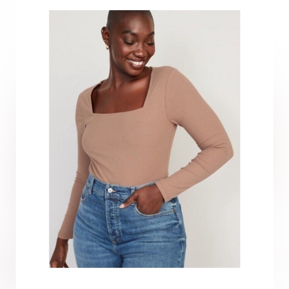 Old Navy Long Sleeve Square Neck Bodysuit